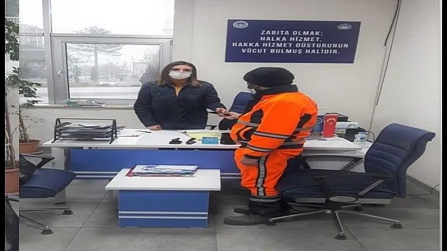 Battalgazi Belediyesi Temizlik Görevlisi'nden İkinci Kez Örnek Davranış