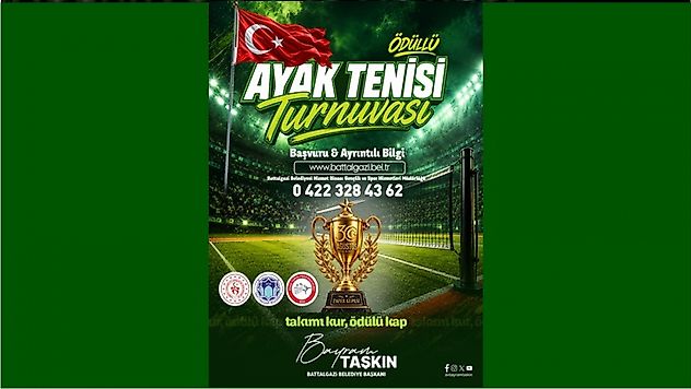 Battalgazi'de Ayak Tenisi Turnuvası
