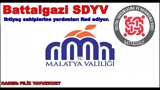 Battalgazi SDYV, ihtiyaç sahiplerine yardımları Red ediyor.