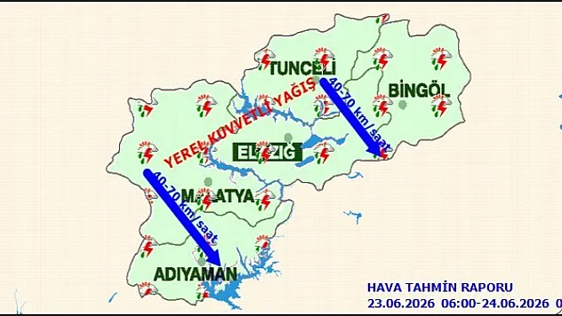 Bölge Genelinde Kuvvetli Yağış Alarmı! Dolu ve Fırtınaya Dikkat