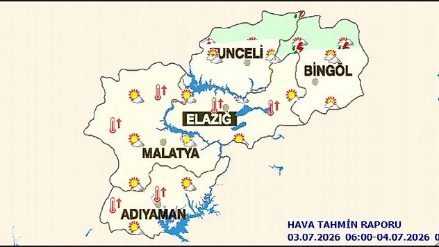 Bölgede Sıcak Hava Etkisini Sürdürüyor: İki İl İçin Sağanak Uyarısı