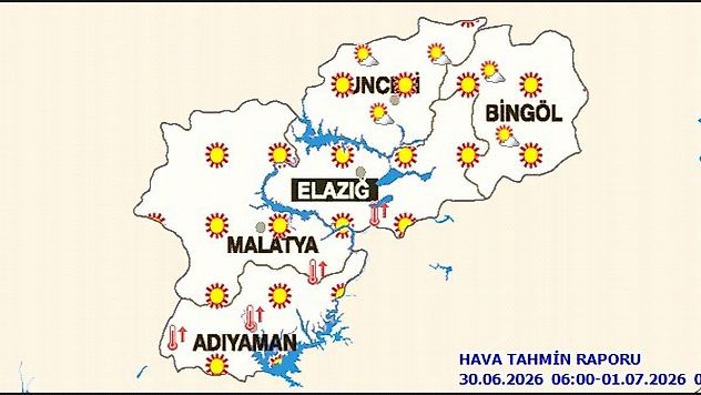 Bölgede Sıcaklıklar Mevsim Normallerinin Üzerinde Seyredecek