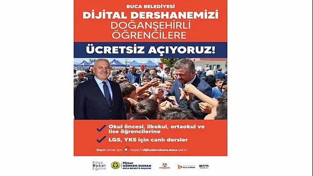 Buca'dan Doğanşehir'e Eğitim Desteği: Öğrencilere Ücretsiz Dijital Dershane