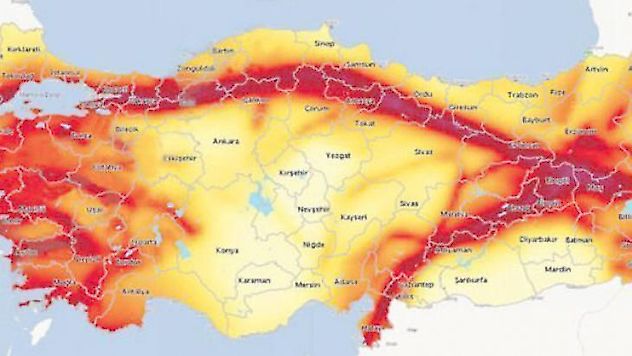 Deprem konusunda risk taşıyan il ve ilçeler