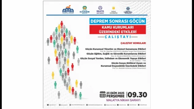 Deprem Nedenli Göçün Sosyal ve Kurumsal Yansımaları Çalıştayda Tartışılacak
