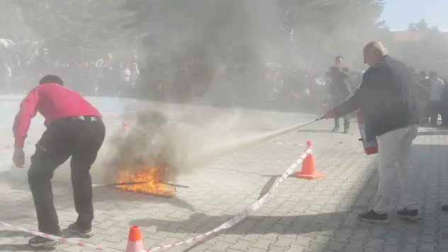 Diniye Çalık İlkokulu'nda Öğrenciler Afet Bilinci Kazandı