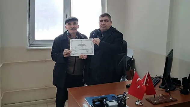 Doğanşehir'de Azmin Zaferi: 82 Yaşında Okur Yazar Oldu