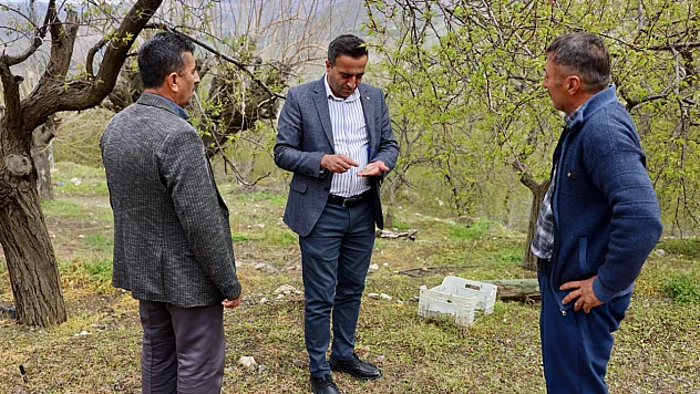 Dolu Yağışının Ardından Akçadağ'da Üreticilere Destek Ziyareti