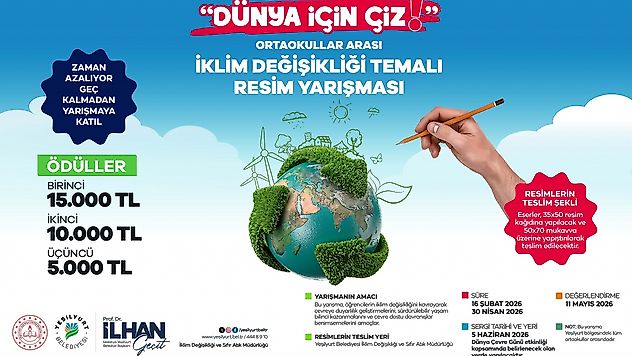 'Dünya İçin Çiz' Yarışmasıyla Çevre Bilinci Küçük Yaşta Güçleniyor