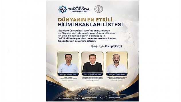 Dünyanın En Etkili Bilim İnsanları Listesinde MTÜ'den 3 Akademisyen