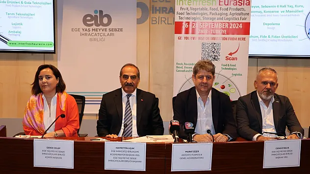 Egeli yaş meyve sebze ihracatçılarının ayağına fuar geldi