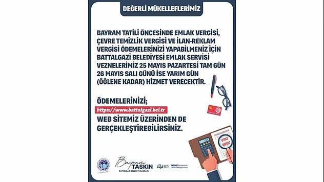 Emlak ve Çevre Temizlik Vergisi İçin Son Gün Uyarısı