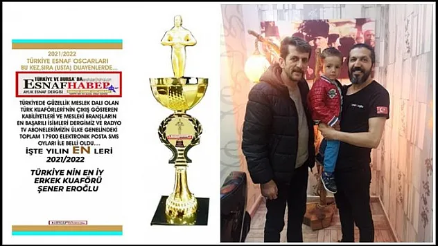 Esnaf Oscarları Ödülü Şener'e