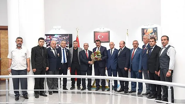 Gazi Derneklerinden Başkan Gürkan'a Ziyaret