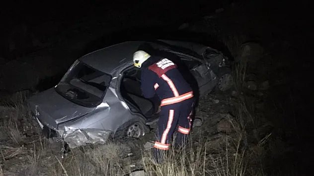Güzelyurt Mevkiinde otomobil uçuruma yuvarlandı 1 ölü