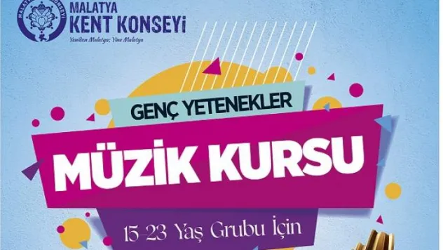 Malatya Kent Konseyi Gençler İçin Tiyatro ve Müzik Kursu Açıyor