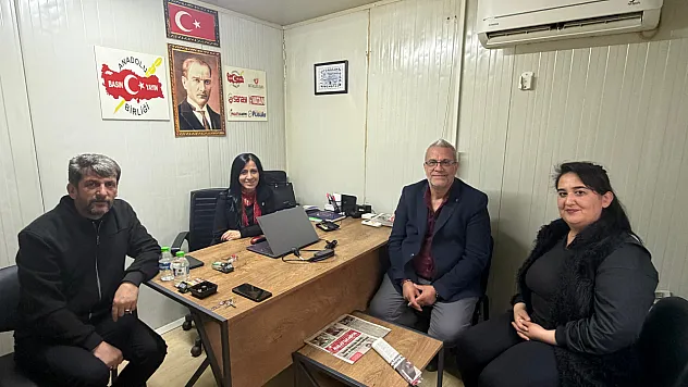 Hasan Basri Orhan'dan Anadolu Basın Yayın Birliği Malatya Şubesi'ne Ziyaret