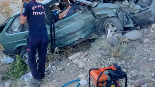 Hekimhan Malatya Yolunda Trafik Kazası