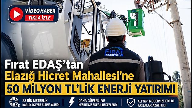 Hicret Mahallesi'nin Enerji Altyapısına 50 Milyon TL'lik Yatırım