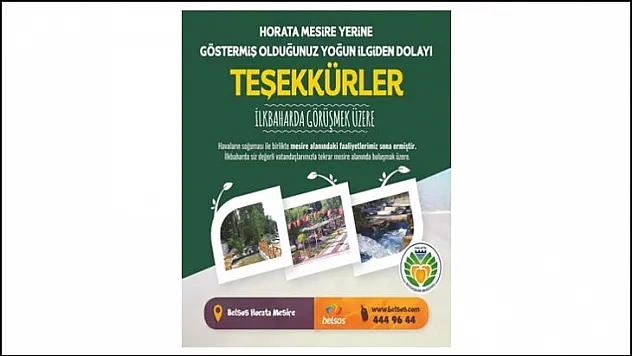 Horata Mesire Yeri Yaz Sezonunu Kapadı