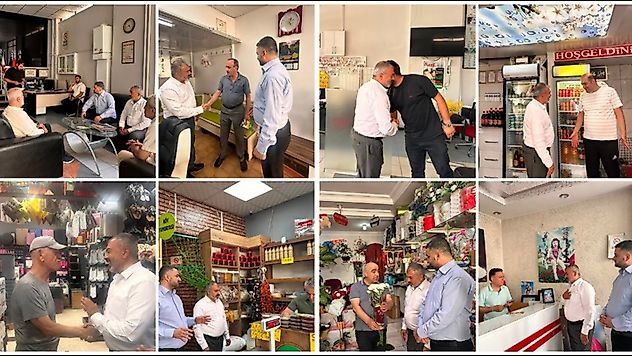 HÜDA PAR Heyeti Battalgazi'de Esnafın Talep ve Beklentilerini Dinledi