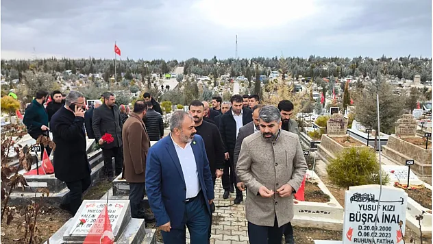 HÜDA PAR Milletvekili Dinç, Malatya'da deprem yıl dönümü nedeniyle ziyaretlerde bulundu