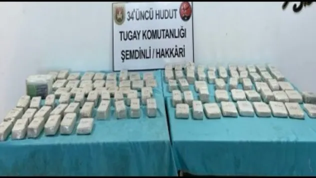 Hudut Birliklerinden Uyuşturucuya Geçit Yok: 102 Kilo Uyuşturucu Madde Ele Geçirildi