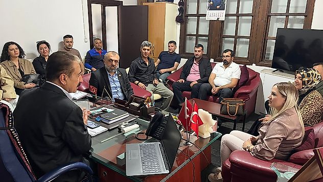 İhsan Akın'dan MESOB Başkanı Şevket Keskin'e Tebrik Ziyareti