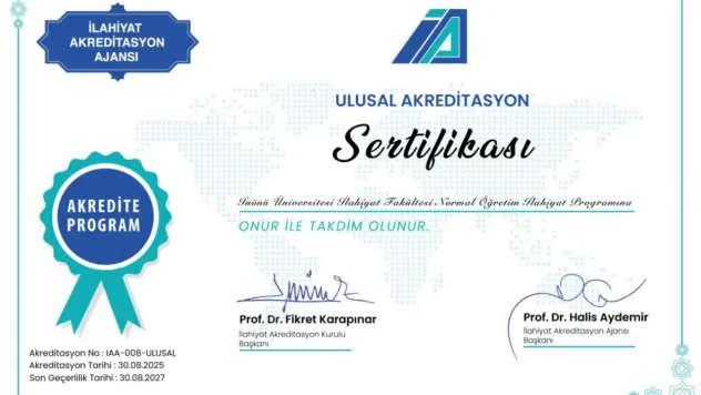 İlahiyat Fakültesinin Akreditasyon Başarısı