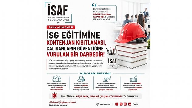 İSG Programlarında Kontenjan Tepkisi: 'Güvenli Çalışma Hedefi Zarar Görür'