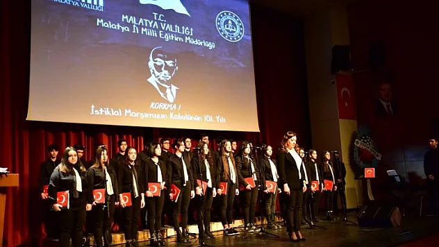 İstiklal Marşının Kabulünün 101. Yıl Dönümü ve Mehmet Akif Ersoy'u Anma Töreni Düzenlendi