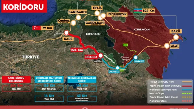 Kars-Iğdır-Aralık-Dilucu Demir Yolu Hattı'nın temeli 22 Ağustos'ta atılacak