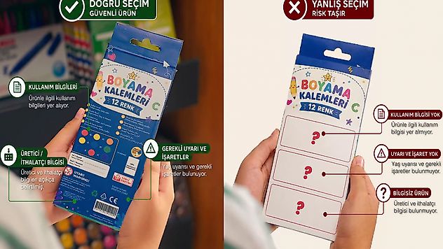 Kırtasiye Alışverişinde Güvenli Ürün Uyarısı