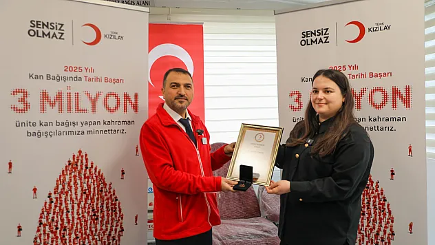 Kızılay 3 milyon kan bağışı hedefine ulaştı