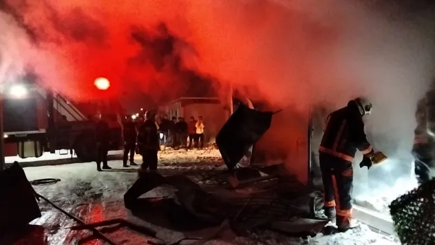 Konteyner Kent'te Yangın Paniği