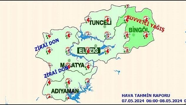 Kuvvetli Yağış Uyarısı