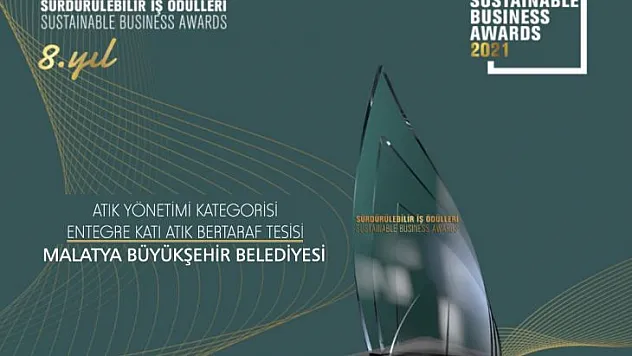 Malatya Büyükşehir Belediyesi, 'Entegre Katı Atık Bertaraf Tesisi' Projesiyle Ödül Aldı