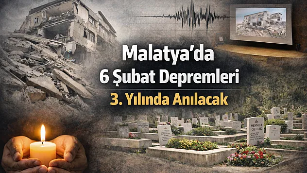 Malatya'da 6 Şubat İçin Kapsamlı Anma Programı