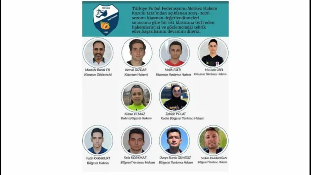 Malatya'da 9 Hakem Ve 1 Gözlemci Bulundukları Klasmanlardan Bir Üst Klasmana Terfi Etti.
