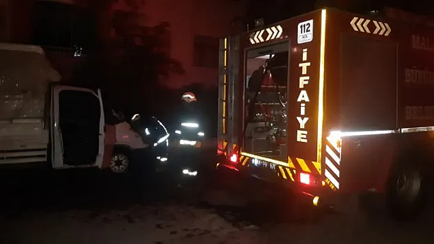 Malatya'da Araç Yangını