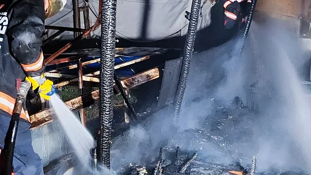 Malatya'da Baraka ve Çadır Yangını