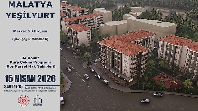 Malatya'da Boş Parsel Sahiplerine 108 Konutluk Kura