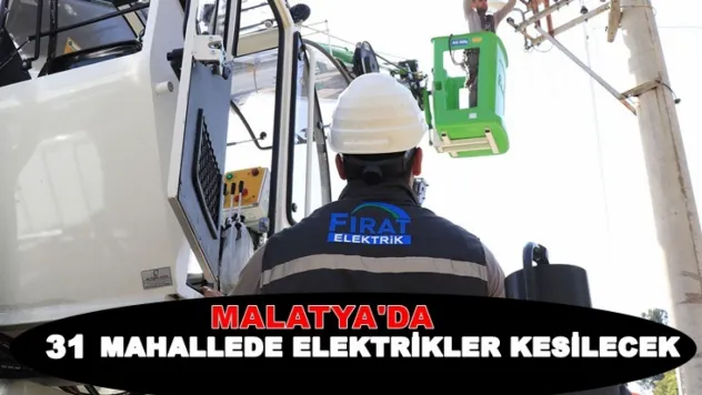 Malatya'da Bugün Geniş Çaplı Elektrik Kesintisi