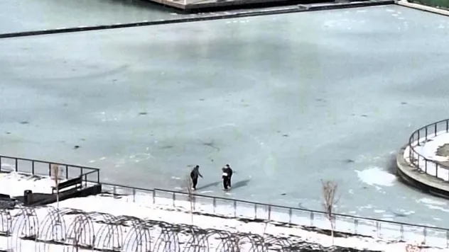 Malatya'da Dondurucu Soğuk: Yapay Gölet Buz Tuttu