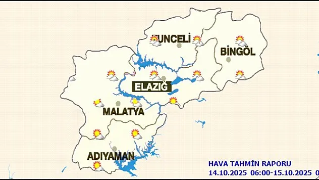 Malatya'da Hava Parçalı ve Az Bulutlu Seyredecek