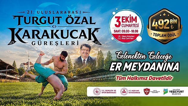 Malatya'da Pehlivanlar Er Meydanına Çıkıyor: 492 Bin TL Ödül Dağıtılacak