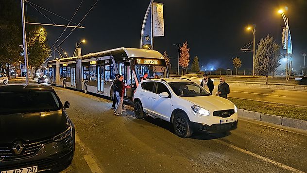 Malatya'da Trafikte Gergin Dakikalar!