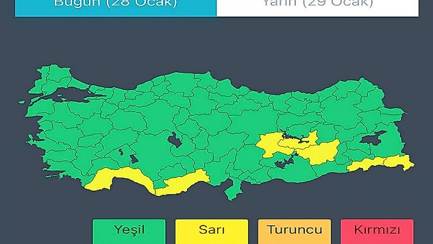 Malatya Dahil 9 İlde Kuvvetli Yağış Alarmı