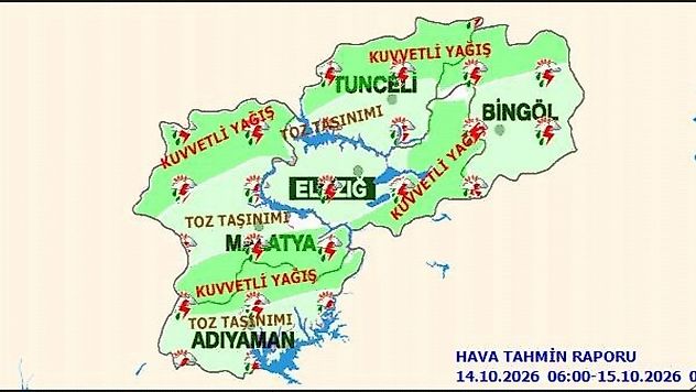 Malatya İçin Kritik Hava Uyarısı: Kuvvetli Yağış ve Fırtına Geliyor