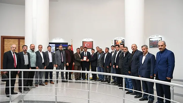 Malatya Muhtarlar Derneğinden Başkan Gürkan'a Ziyaret